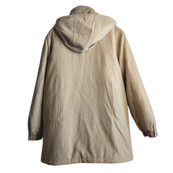 Mackintosh Women's Tan Hooded Quilted Winter Jacket Coat Size Large - Picture 2 of 8